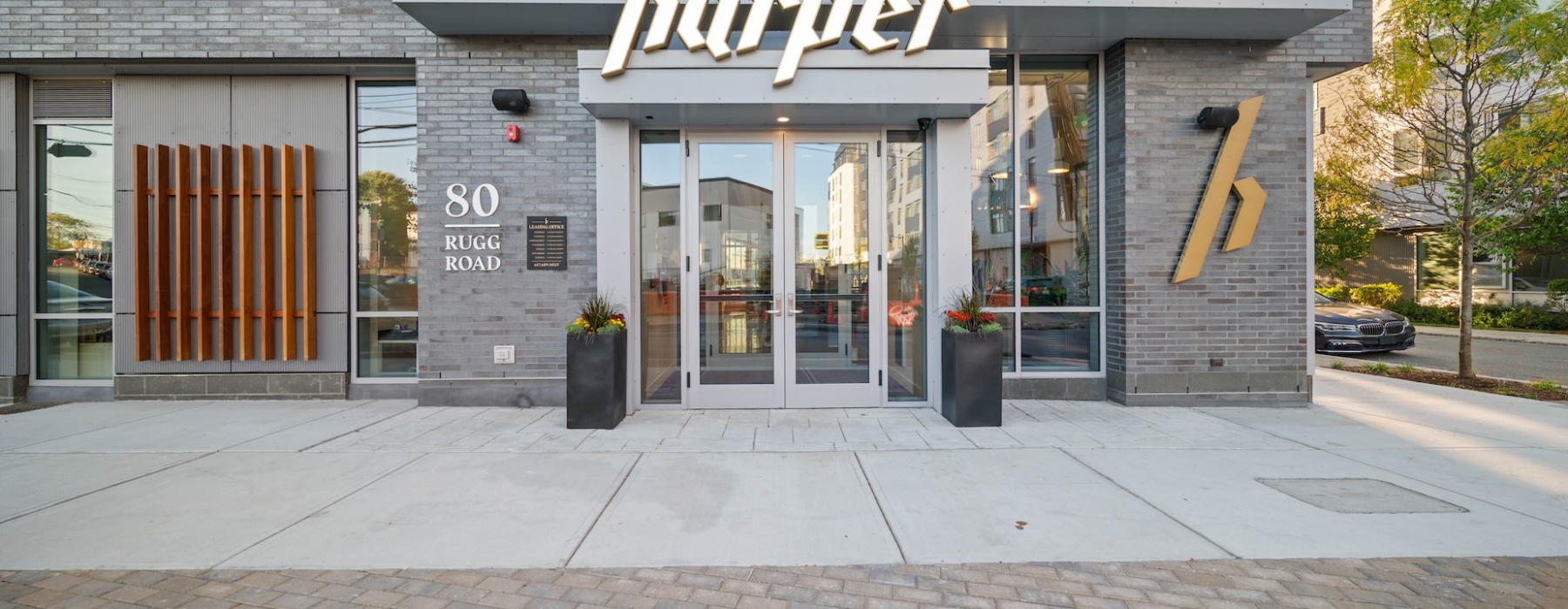 exterior building entry for Harper